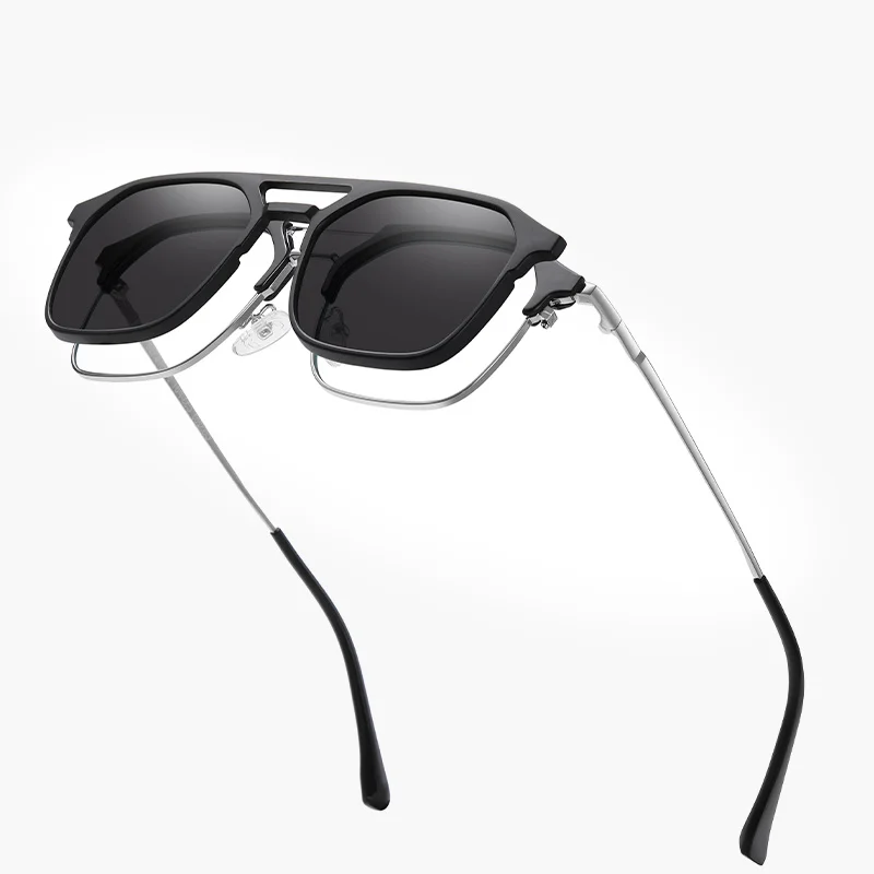 Vintage Clip-On Polarized Glasses