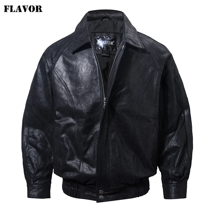 FLAVOR Leather Bomber