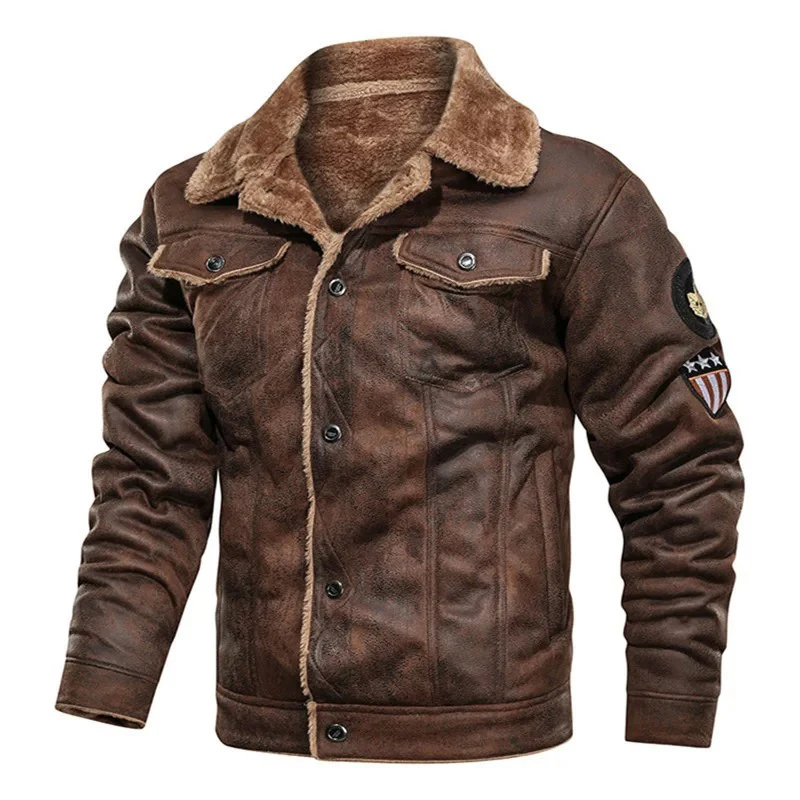 Winter Thick Fleece Tactical Bomber