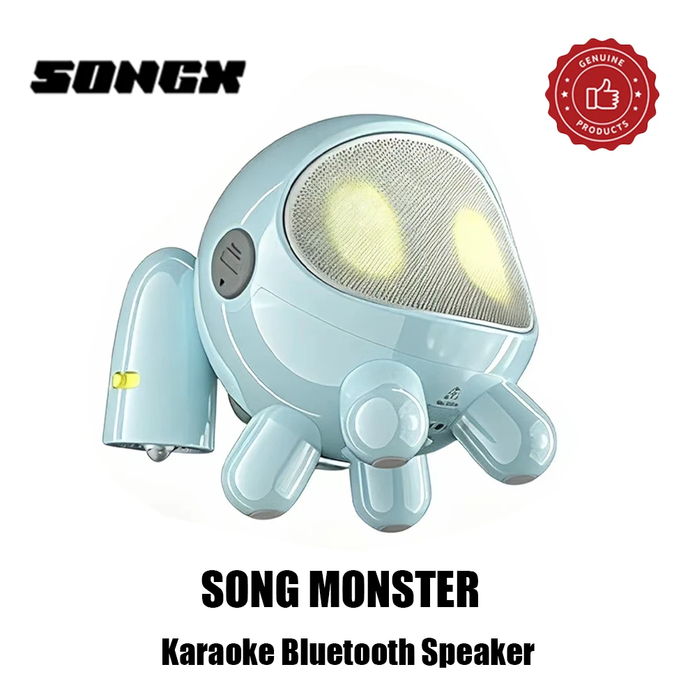 SONGX SongMonster Cute Robot Karaoke Speaker